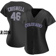 Jeff Criswell Women's Colorado Rockies Black Replica Alternate Jersey