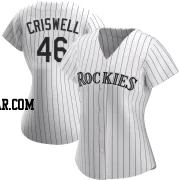 Jeff Criswell Women's Colorado Rockies White Authentic Home Jersey