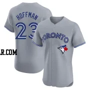 Jeff Hoffman Men's Toronto Blue Jays Gray Elite Road Jersey