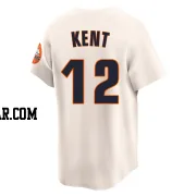 Jeff Kent Men's Houston Astros Cream Limited Throwback Cooperstown Collection Jersey