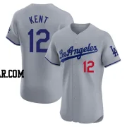 Jeff Kent Men's Los Angeles Dodgers Gray Elite Road Jersey