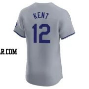 Jeff Kent Men's Los Angeles Dodgers Gray Elite Road Jersey