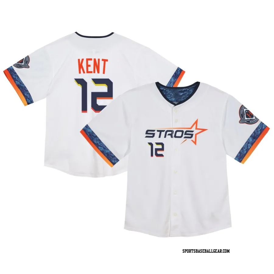 Jeff Kent Toddler Houston Astros White Limited 2025 City Connect Jersey