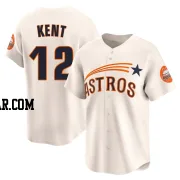 Jeff Kent Youth Houston Astros Cream Limited Throwback Cooperstown Collection Jersey