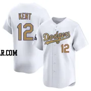 Jeff Kent Youth Los Angeles Dodgers Gold Limited White 2025 Collection Jersey