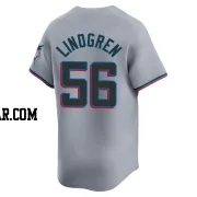 Jeff Lindgren Men's Miami Marlins Gray Limited Road Jersey