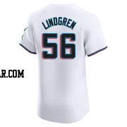Jeff Lindgren Men's Miami Marlins White Elite Home Jersey
