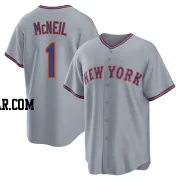 Jeff McNeil Men's New York Mets Gray Replica Away 2.0 Jersey