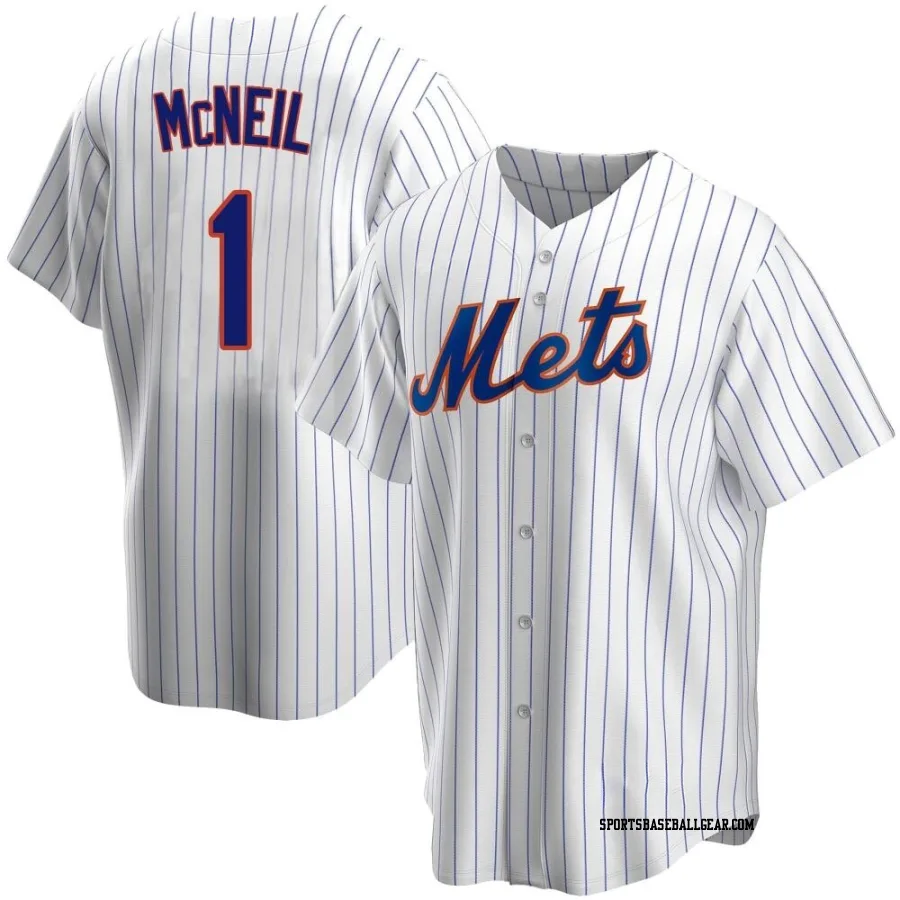 Jeff McNeil Men's New York Mets White Replica Home Jersey