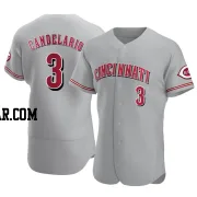 Jeimer Candelario Men's Cincinnati Reds Gray Authentic Road Jersey