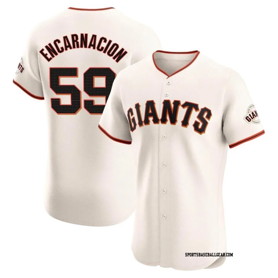Jerar Encarnacion Men's San Francisco Giants Cream Elite Home Jersey