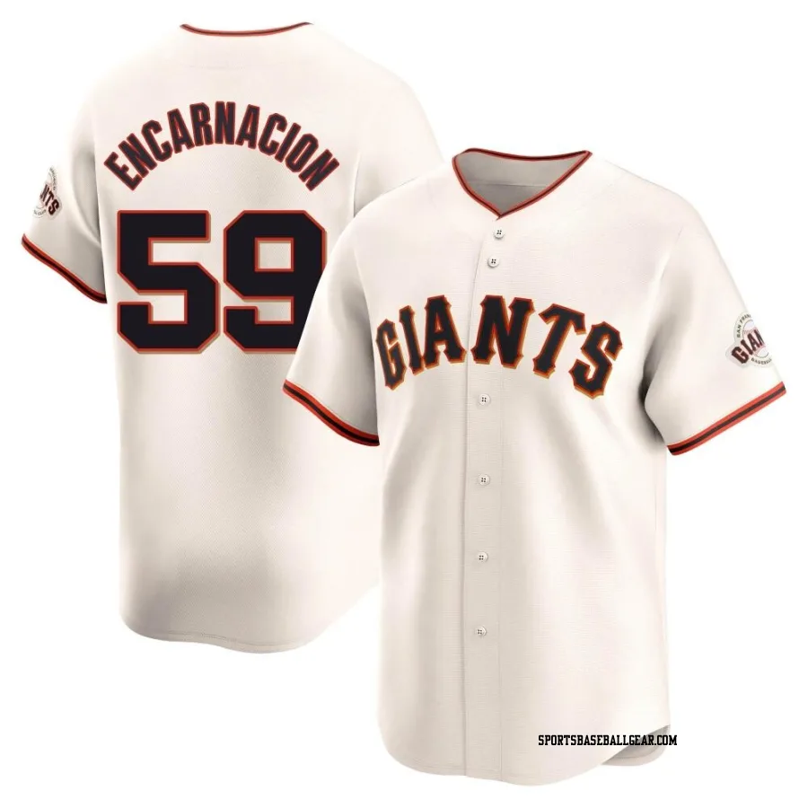 Jerar Encarnacion Men's San Francisco Giants Cream Limited Home Jersey