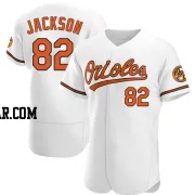 Jeremiah Jackson Men's Baltimore Orioles White Authentic Home Jersey