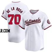 Jeremy De La Rosa Men's Washington Nationals White Limited Home Jersey