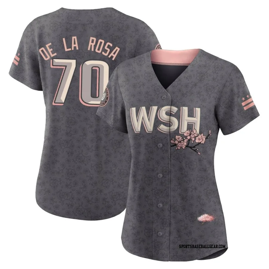 Jeremy De La Rosa Women's Washington Nationals Gray Authentic 2022 City Connect Jersey