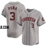 Jeremy Pena Men's Houston Astros Gray Limited Away Jersey