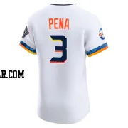 Jeremy Pena Men's Houston Astros White Elite 2025 City Connect Jersey