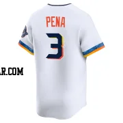 Jeremy Pena Men's Houston Astros White Limited 2025 City Connect Jersey