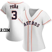 Jeremy Pena Women's Houston Astros White Replica Home Jersey