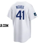 Jerry Reuss Men's Los Angeles Dodgers White Replica 2024 World Tour Seoul Series Home Jersey