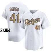 Jerry Reuss Youth Los Angeles Dodgers Gold Limited White 2025 Collection Jersey