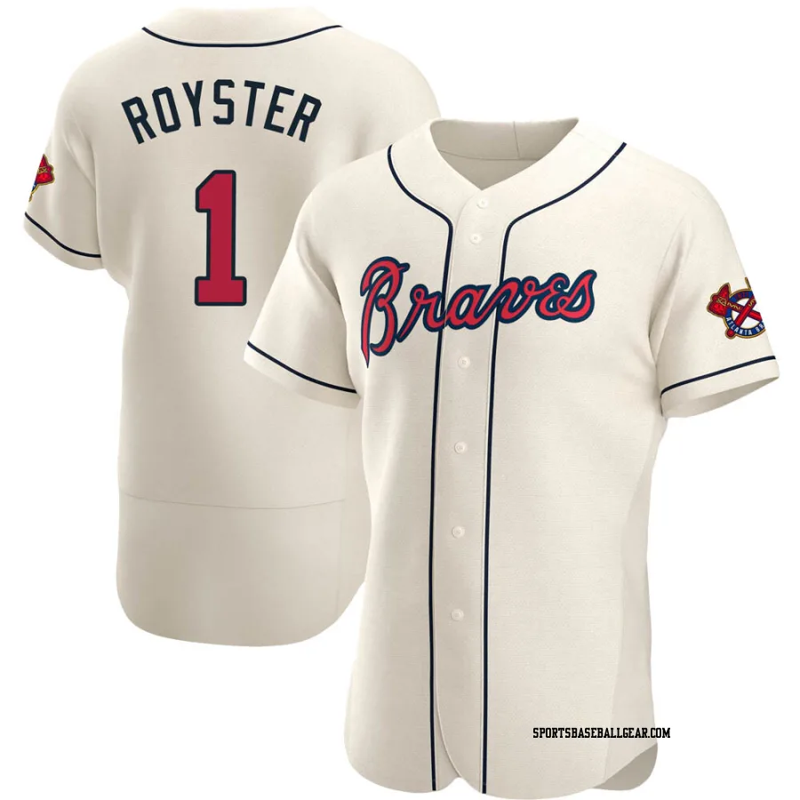 Jerry Royster Men's Atlanta Braves Cream Authentic Alternate Jersey