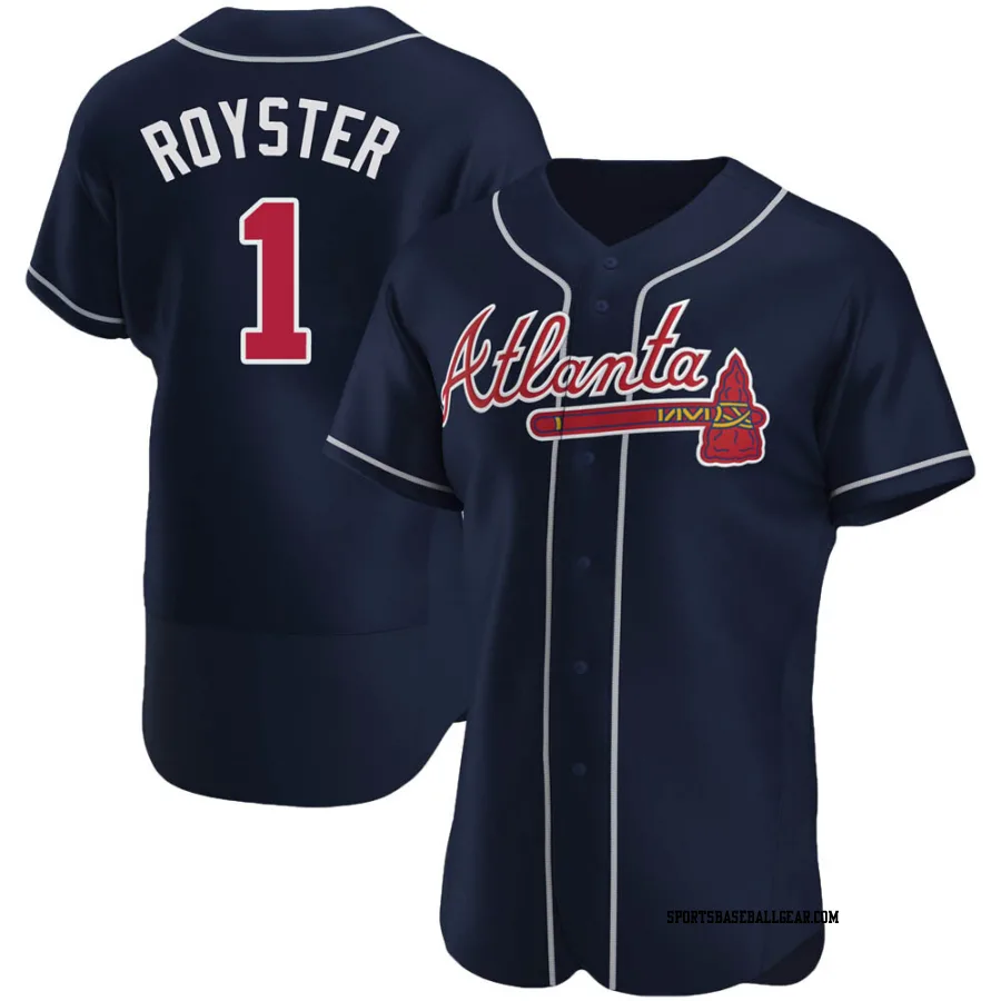Jerry Royster Men's Atlanta Braves Navy Authentic Alternate Jersey