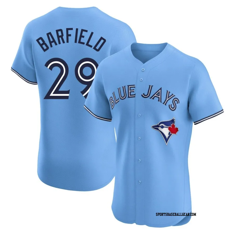 Jesse Barfield Men's Toronto Blue Jays Blue Elite Powder Alternate Jersey