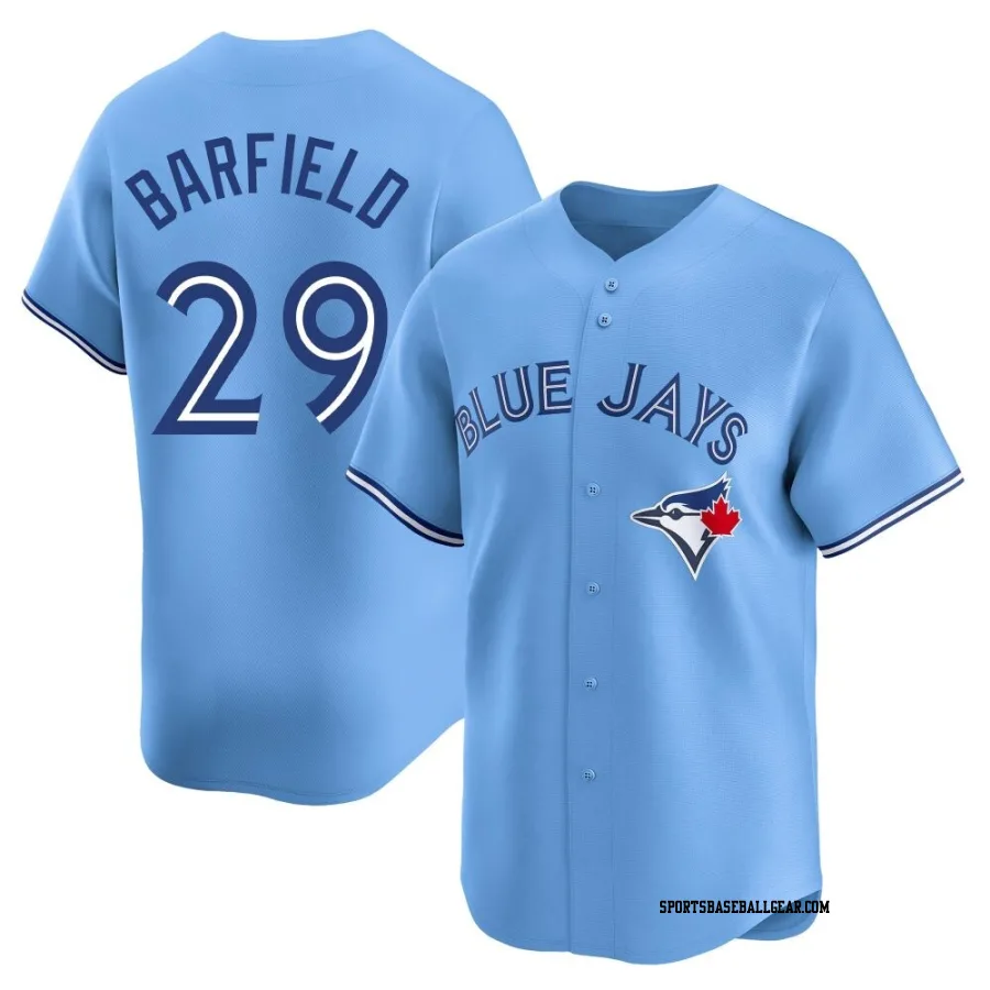 Jesse Barfield Men's Toronto Blue Jays Blue Limited Powder Alternate Jersey