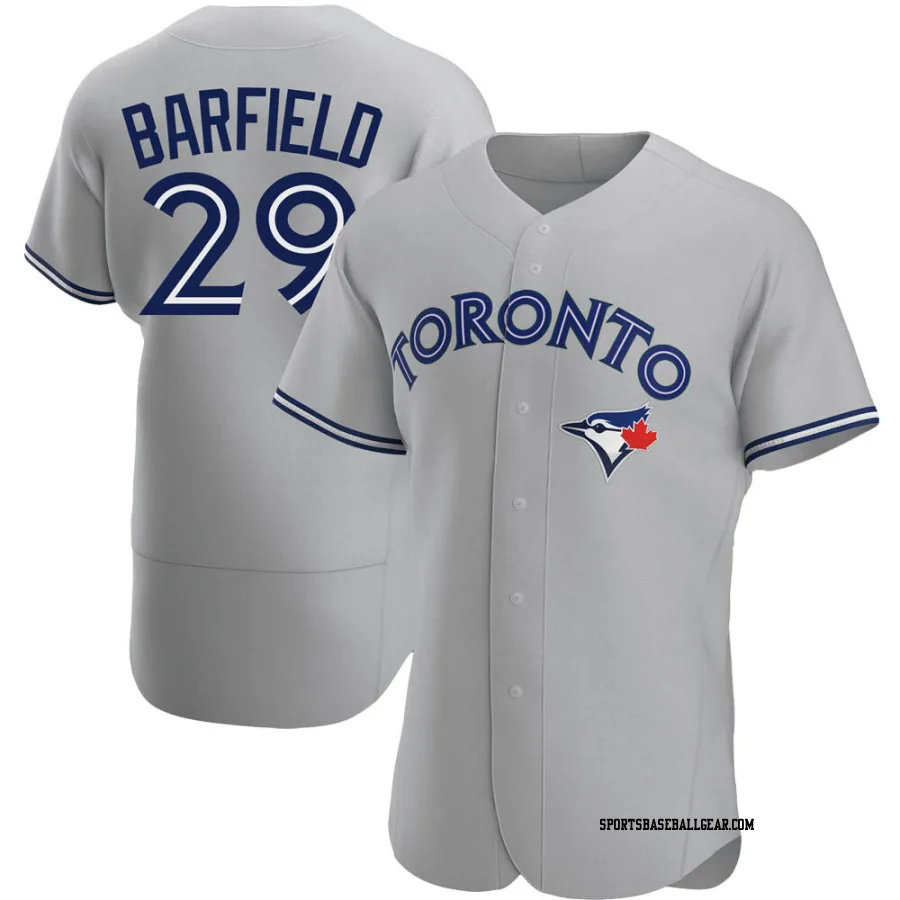 Jesse Barfield Men's Toronto Blue Jays Gray Authentic Road Jersey