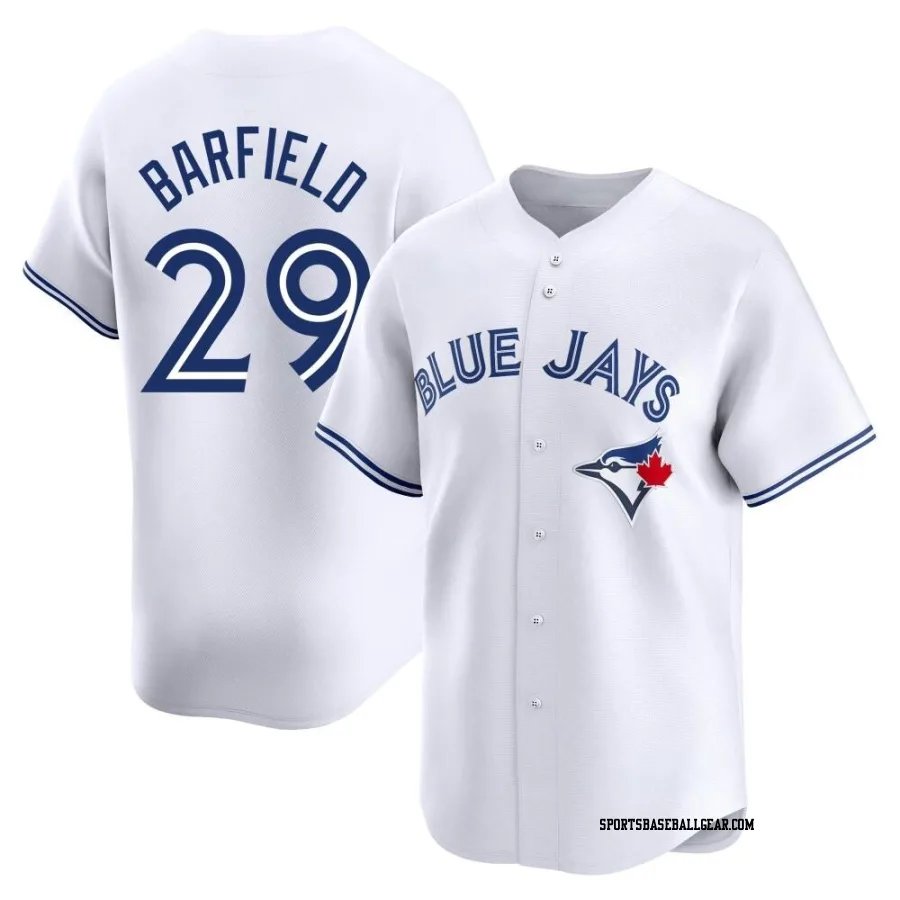 Jesse Barfield Youth Toronto Blue Jays White Limited Home Jersey