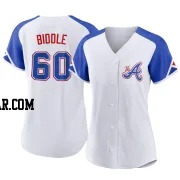 Jesse Biddle Women's Atlanta Braves White Authentic 2023 City Connect Jersey