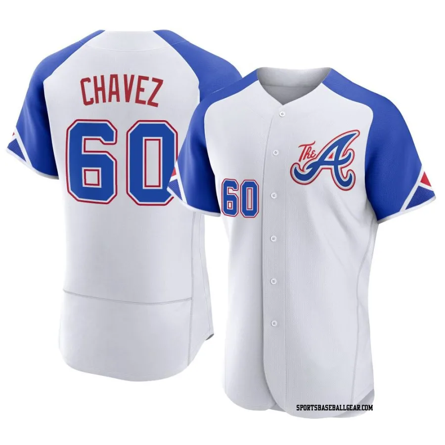 Jesse Chavez Men's Atlanta Braves White Authentic 2023 City Connect Jersey