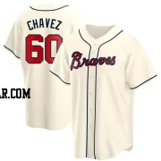 Jesse Chavez Youth Atlanta Braves Cream Replica Alternate Jersey