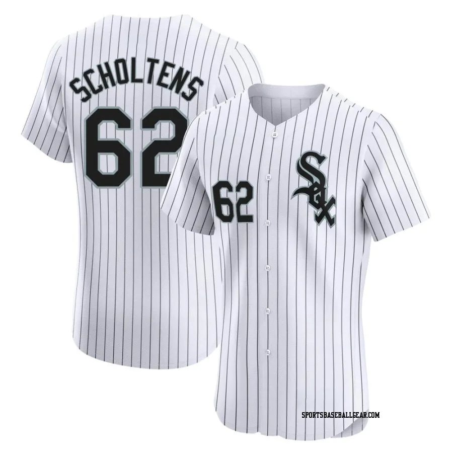 Jesse Scholtens Men's Chicago White Sox White Elite Home Jersey