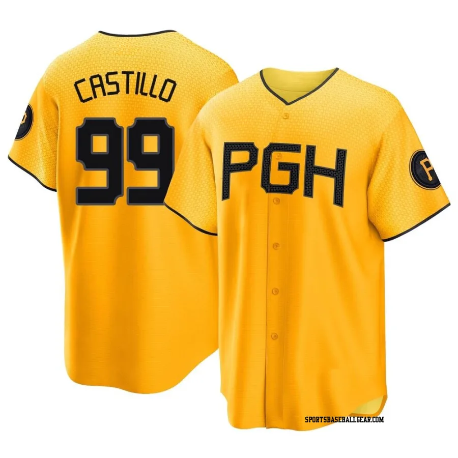 Jesus Castillo Men's Pittsburgh Pirates Gold Replica 2023 City Connect Jersey