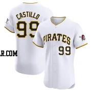 Jesus Castillo Men's Pittsburgh Pirates White Elite Home Jersey
