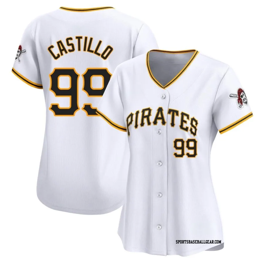 Jesus Castillo Women's Pittsburgh Pirates White Limited Home Jersey