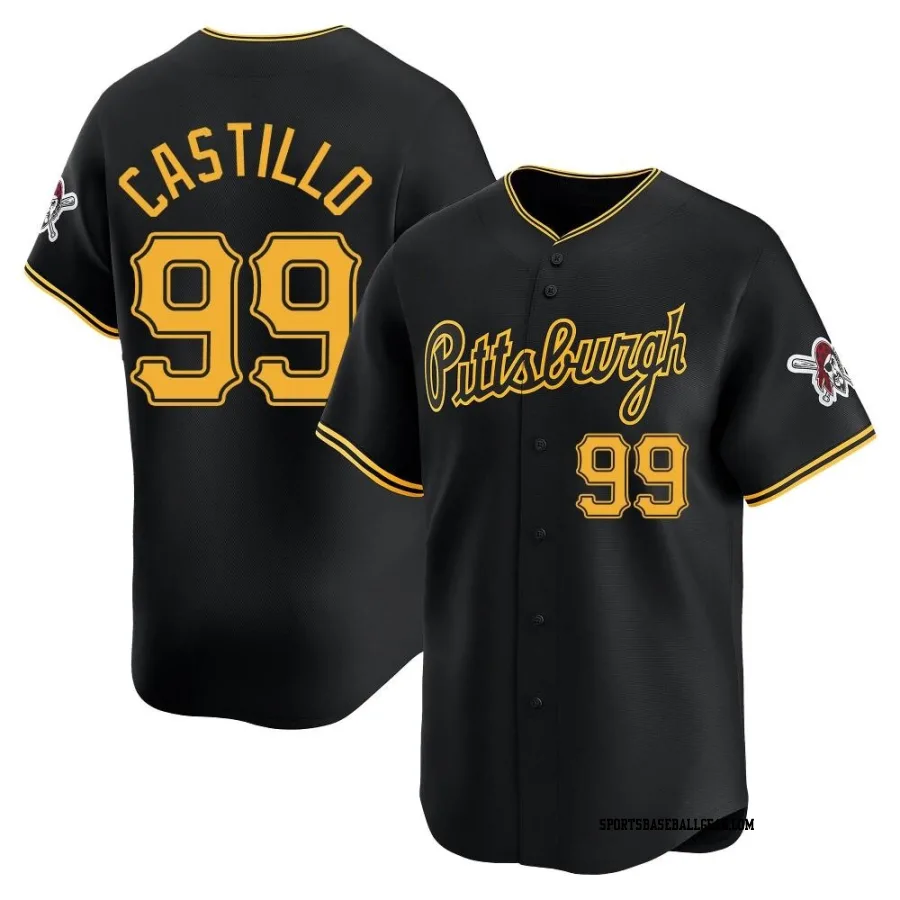 Jesus Castillo Youth Pittsburgh Pirates Black Limited Alternate Jersey