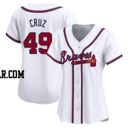 Jesus Cruz Women's Atlanta Braves White Limited Home Jersey