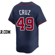 Jesus Cruz Youth Atlanta Braves Navy Limited Alternate Jersey
