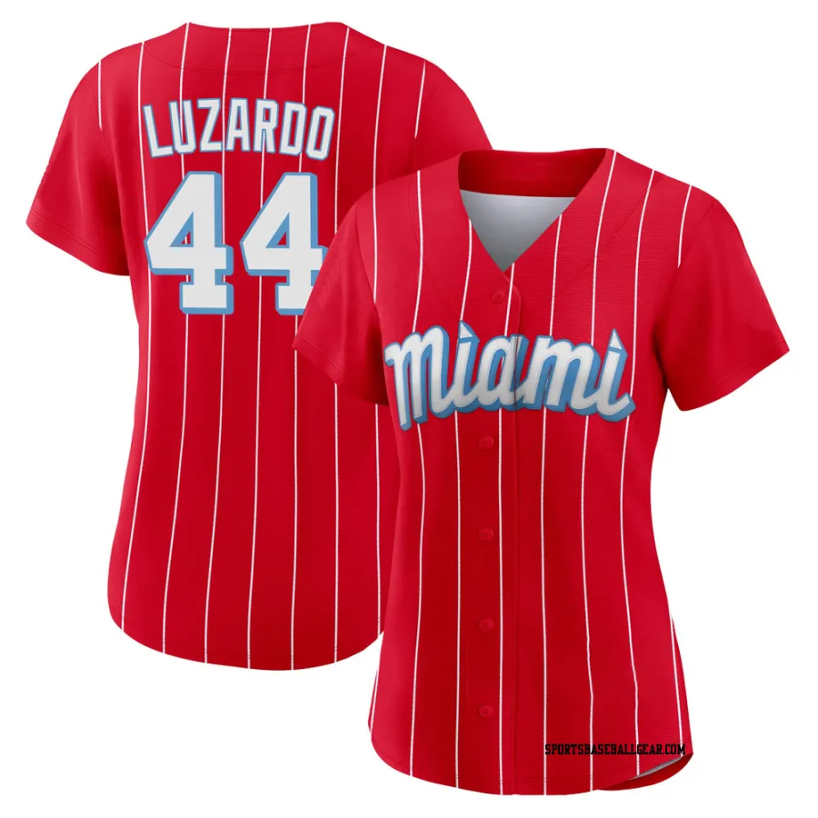 Jesus Luzardo Women's Miami Marlins Red Replica 2021 City Connect Jersey
