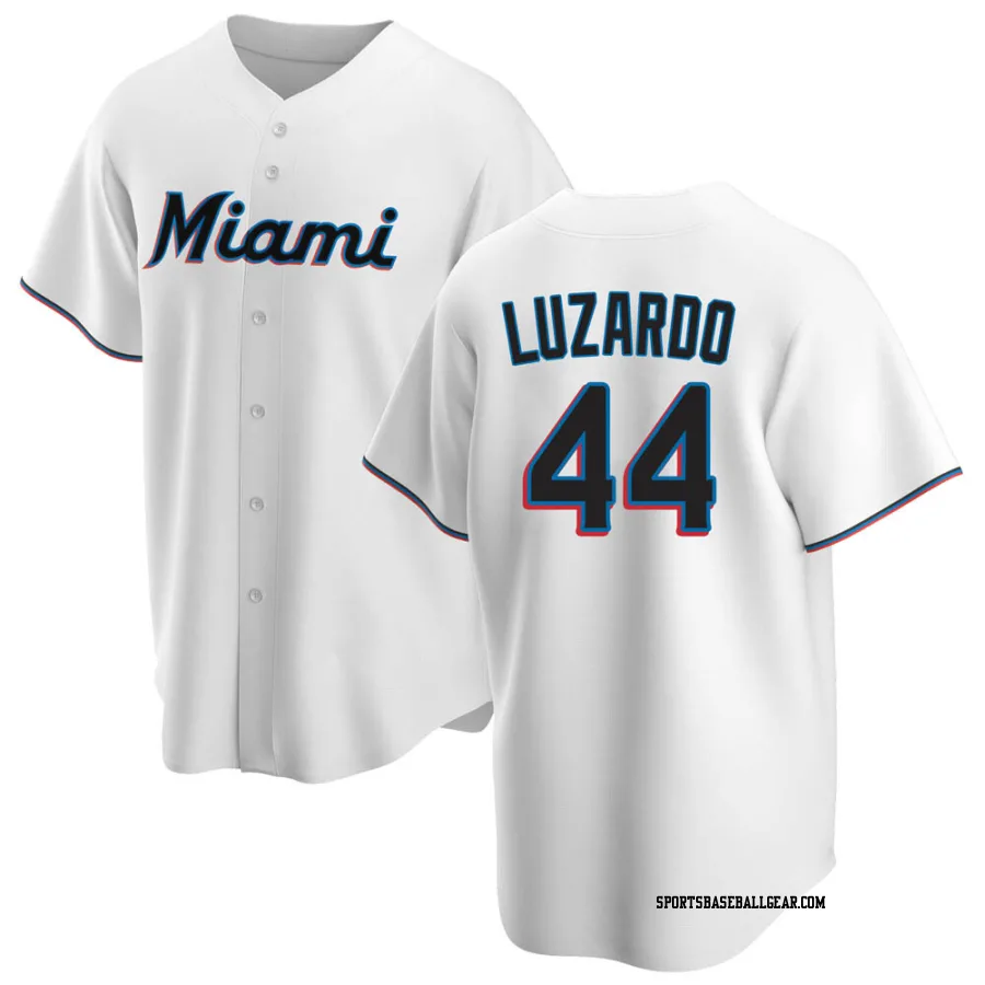 Jesus Luzardo Youth Miami Marlins White Replica Home Jersey