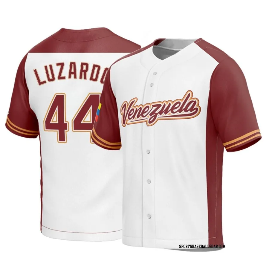 Jesus Luzardo Youth Venezuela Baseball White Replica 2023 World Baseball Classic Jersey
