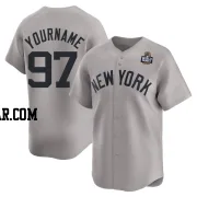 Jesus Rodriguez Men's New York Yankees Gray Limited Away 2024 World Series Jersey