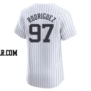 Jesus Rodriguez Men's New York Yankees White Elite Home 2024 World Series Jersey