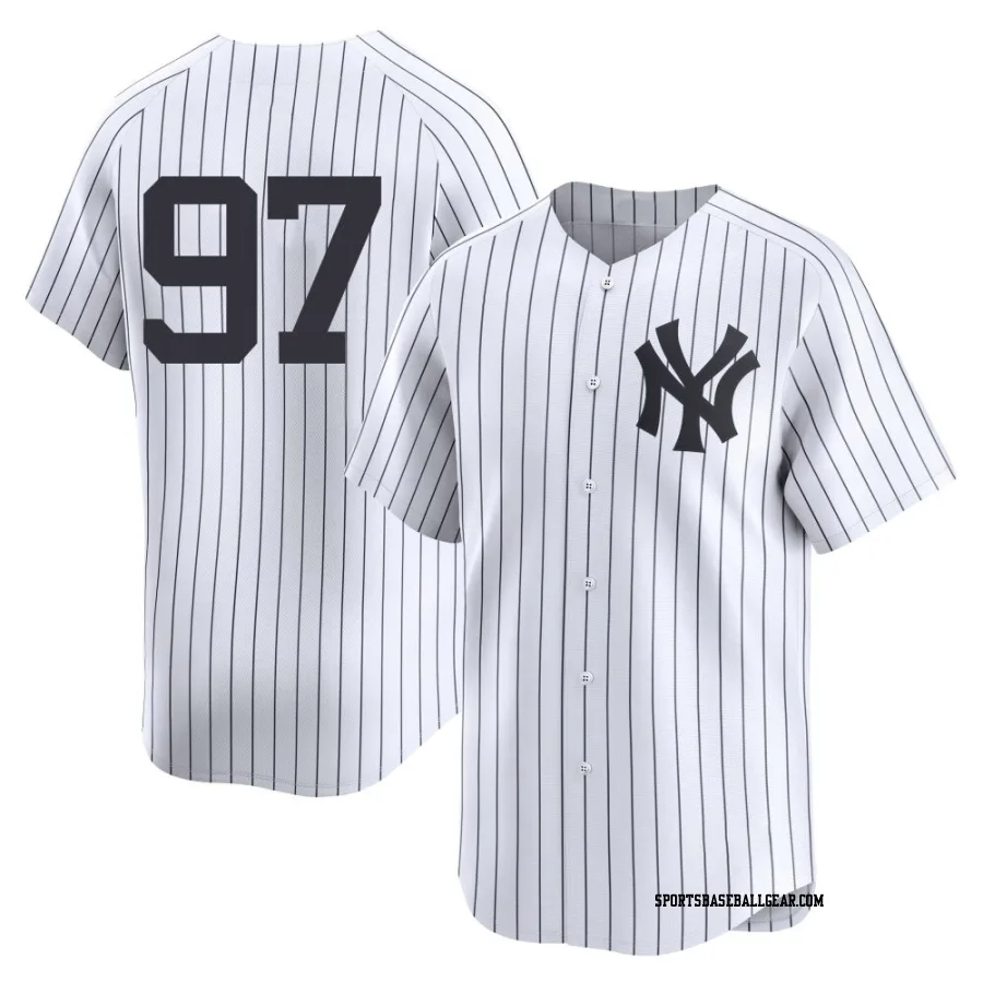 Jesus Rodriguez Men's New York Yankees White Limited Yankee Home 2nd Jersey