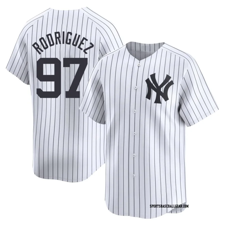 Jesus Rodriguez Men's New York Yankees White Limited Yankee Home Jersey