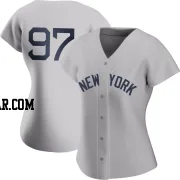 Jesus Rodriguez Women's New York Yankees Gray Authentic 2021 Field of Dreams Jersey