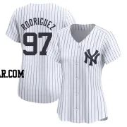 Jesus Rodriguez Women's New York Yankees White Limited Yankee Home Jersey